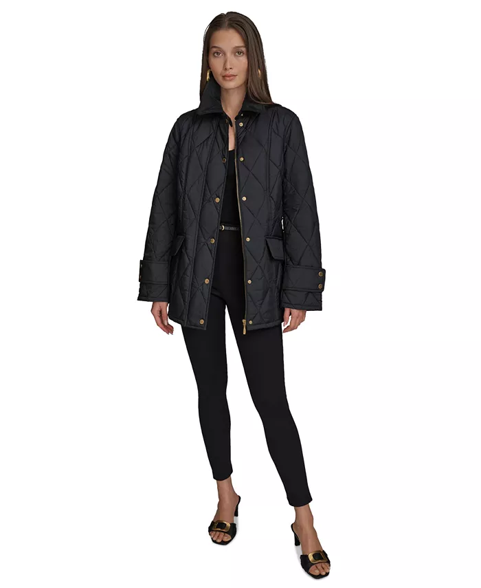 

Женская стеганая куртка Barn Donna Karan New York, черный