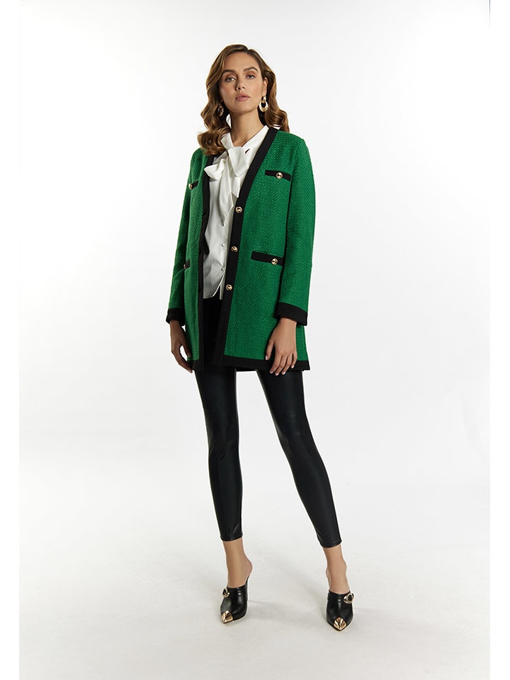 

Faina Кардиган зелено-черного цвета