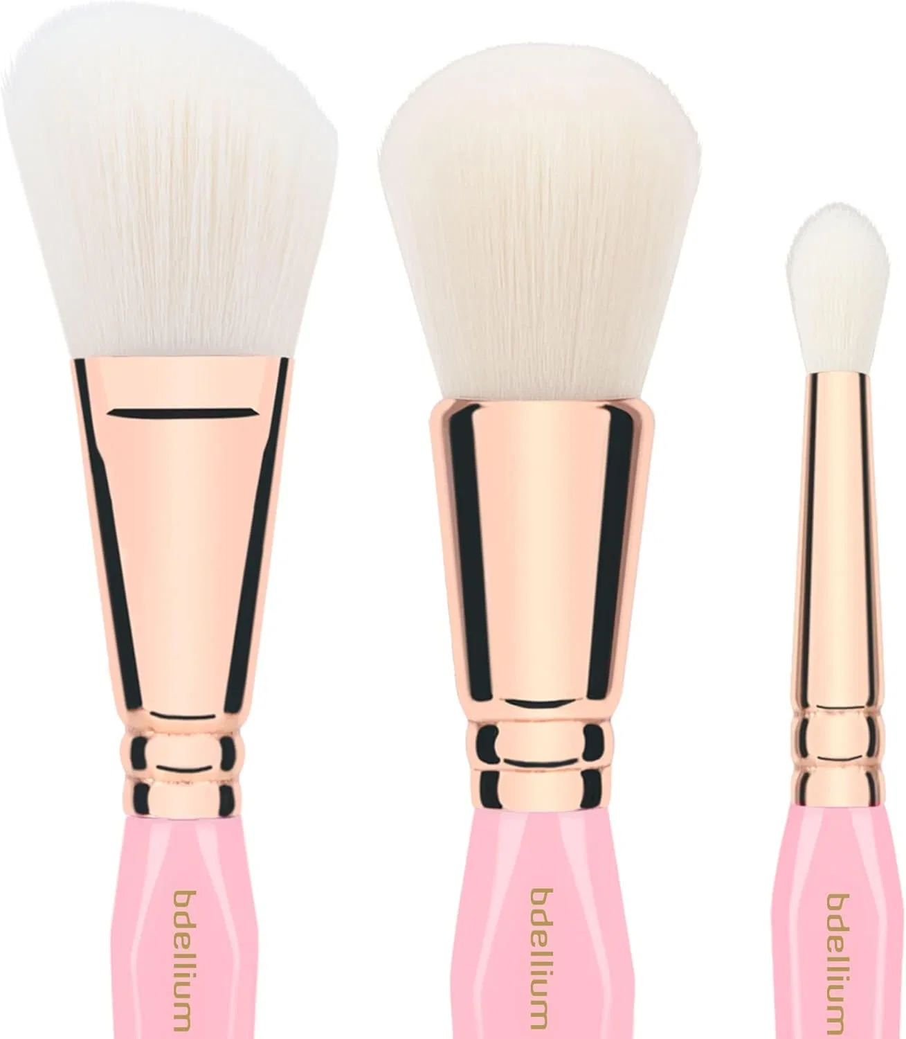 Набор кистей для макияжа Bdellium Tools Pink Golden Triangle, 6 предметов, розовый — фото 4
