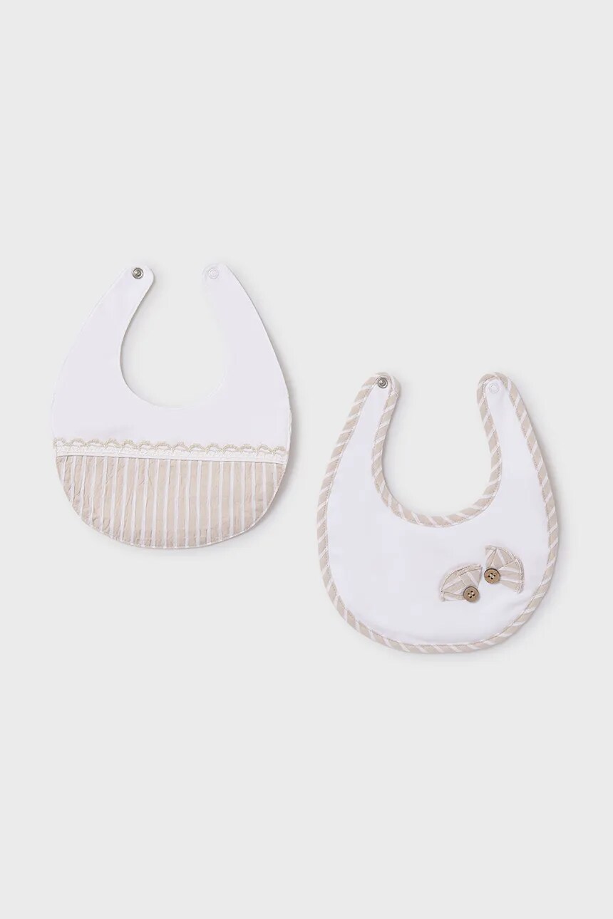 

Нагрудник для новорожденных, 2 шт. в упаковке Mayoral Newborn, бежевый