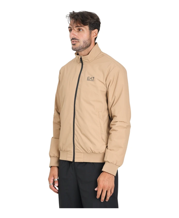 

Бежевая куртка-бомбер в стиле Core identity Emporio Armani Ea7, коричневый