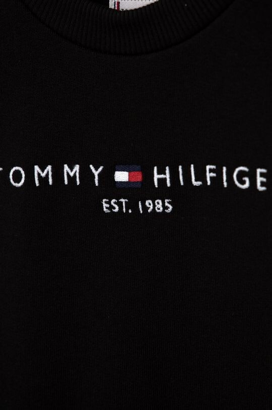 Tommy Hilfiger Детская хлопковая толстовка, черный — фото 3