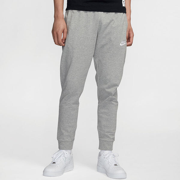 Брюки sportswear club knit lacing sports long pants dark grey gray Nike, серый — фото 3