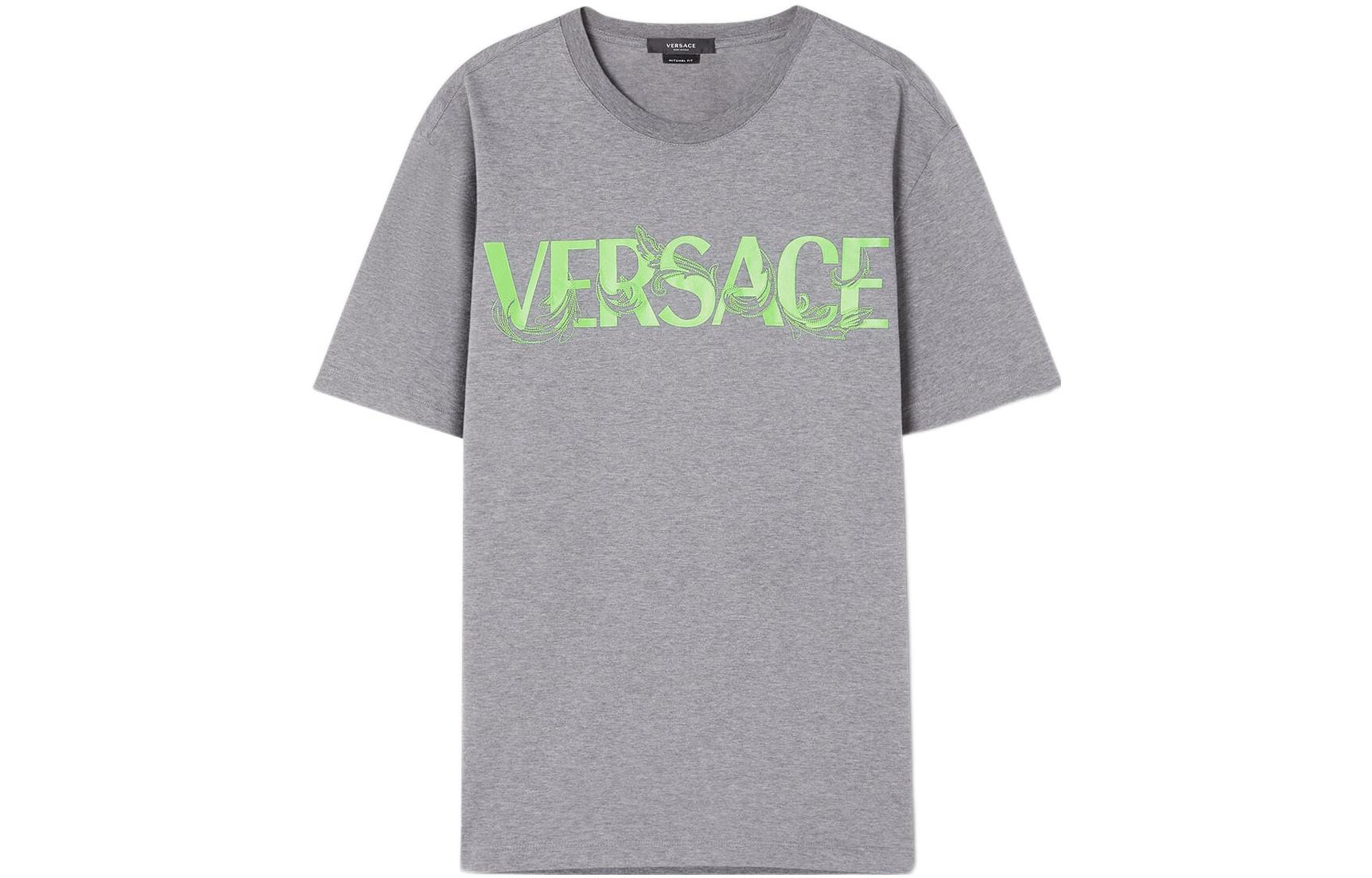

Футболка SS23 мужская серая VERSACE, серый