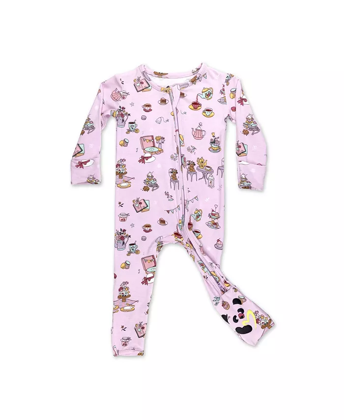 

Унисекс пижама-комбинезон Tea Party Convertible Footie Bellabu Bear, розовый