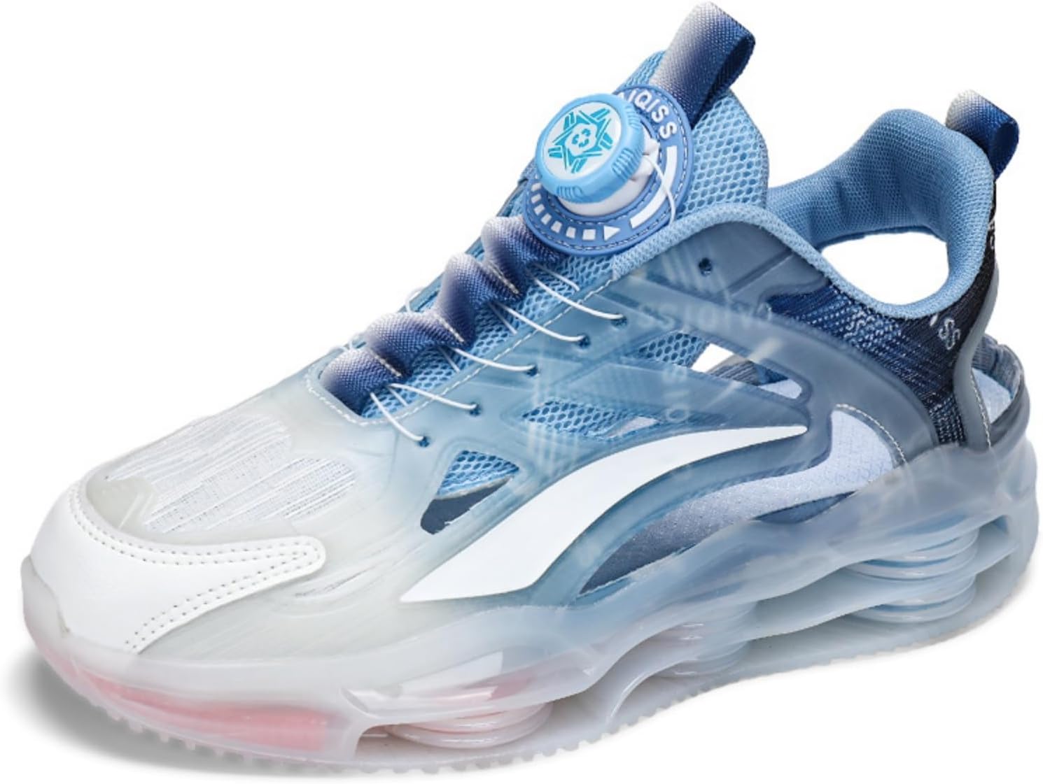 

Мужские легкие дышащие кроссовки с сеткой, стильные спортивные кроссовки с воздушной подушкой и амортизирующей подошвой, идеальные для спорта и повседневной носки Aokisx, синий