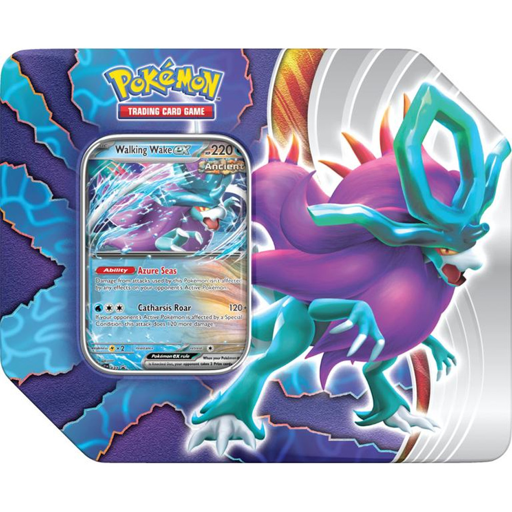 

Карточная игра The Pokemon Company Int'l Pokemon TCG: Paradox Clash Tin - Walking Wake ex (Game On! Sale)