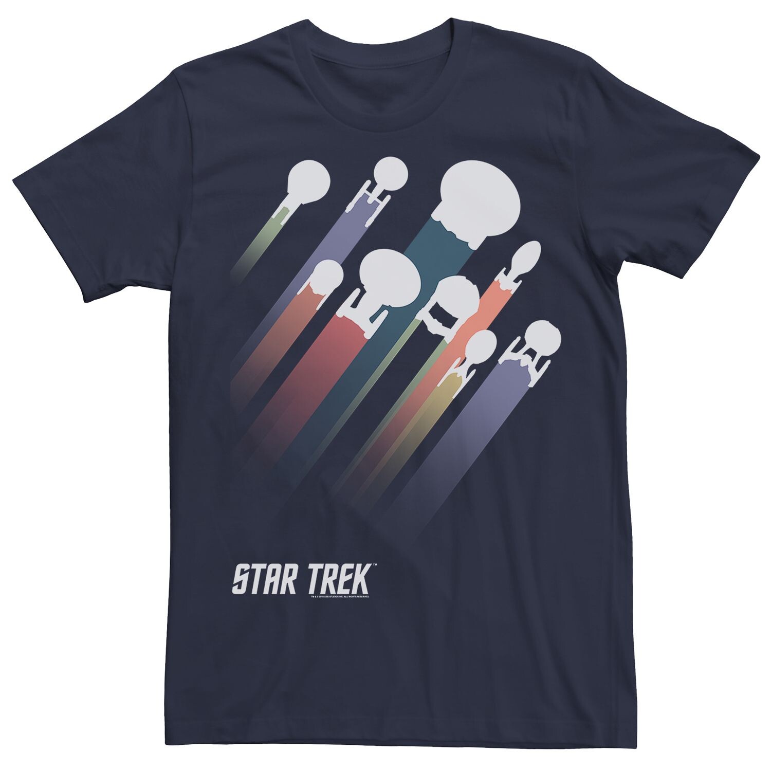 

Мужская футболка Star Trek Ship Streaks Licensed Character