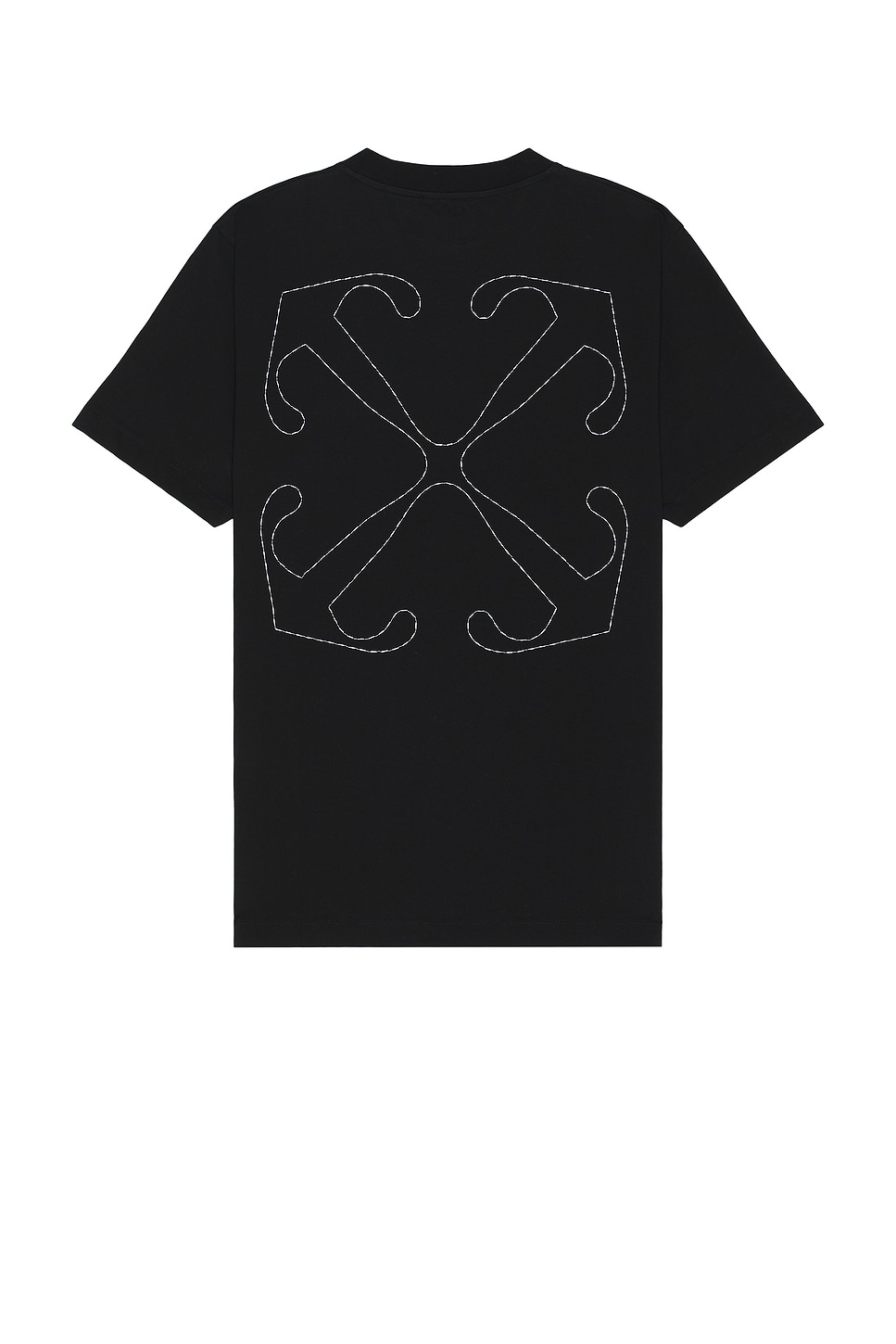 

Футболка со стрелкой "Stitch arrow" со слим-покроем и коротким рукавом от Off-White, black & white