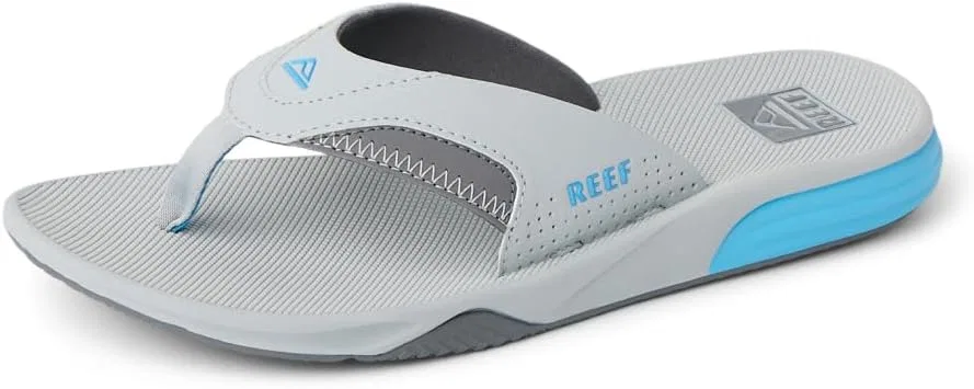 Мужские шлепанцы Reef с подушкой и веерным рисунком, Light Grey Blue