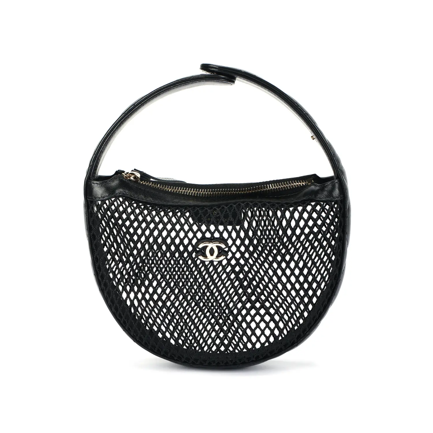 

CHANEL Чёрная овчинная сумка унисекс