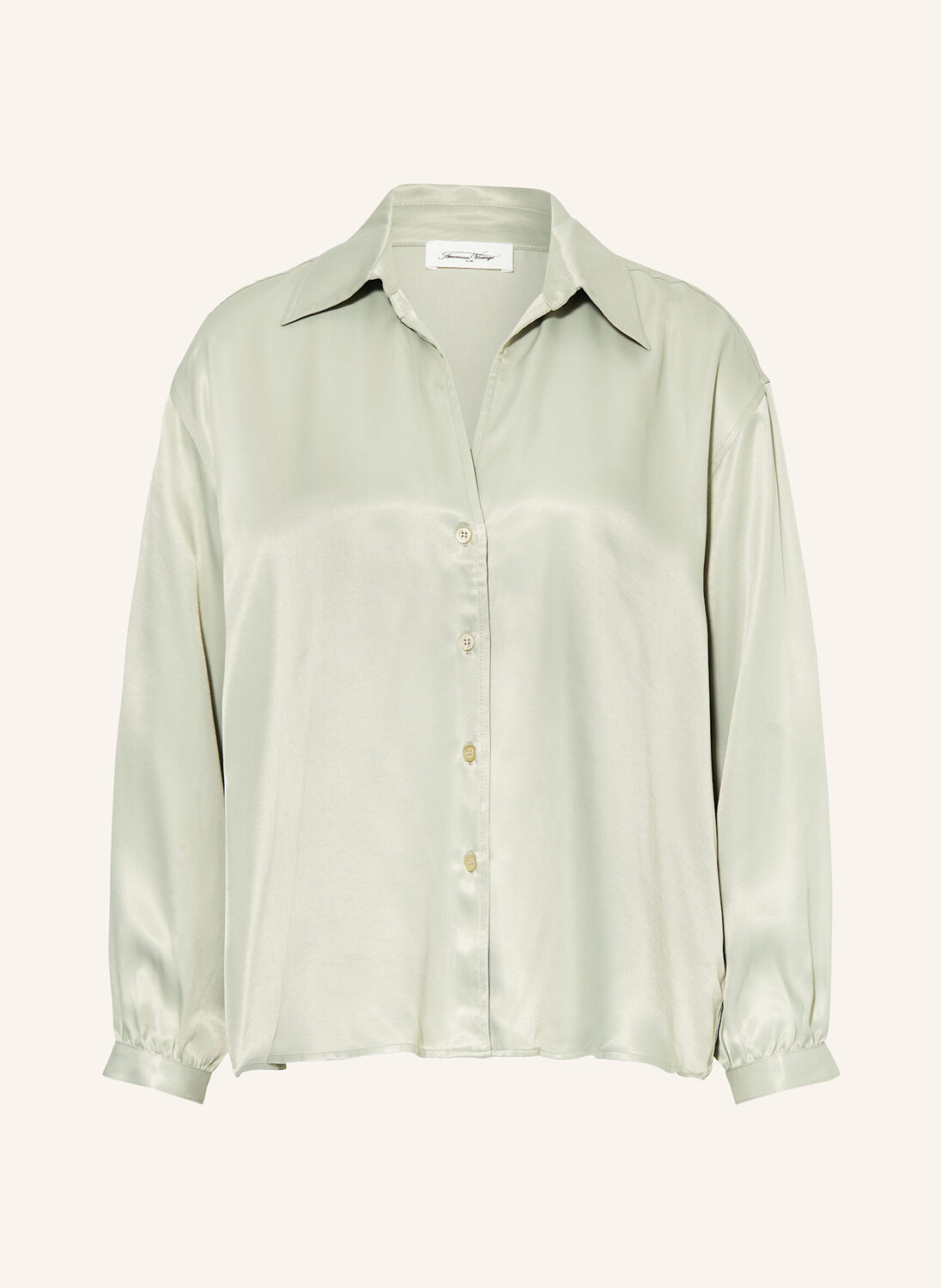 

Атласная блузка унил American Vintage, зеленый