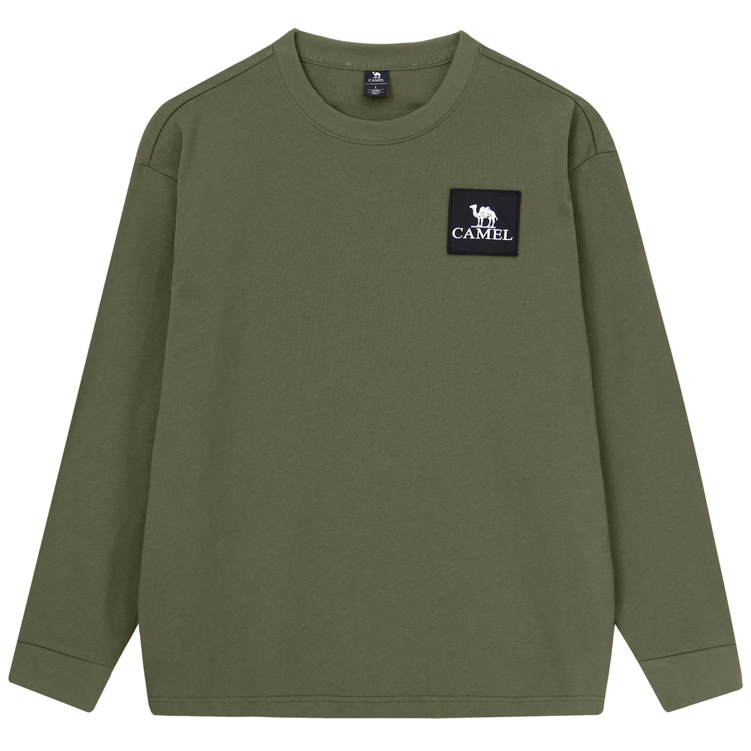 

Urban Function Series Свитшот мужской с круглым вырезом Moderate CAMEL, темно оливковый зеленый