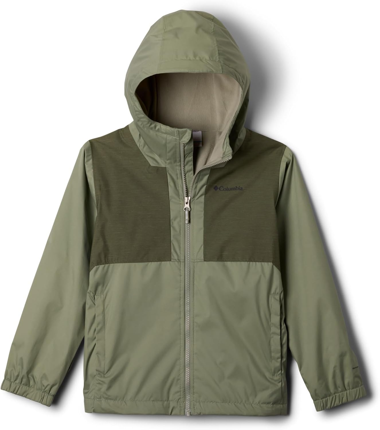 

Куртка Columbia Youth Boys Rainy Trails II с флисовой подкладкой, цвет сафари/каменно-зеленый, размер X-Small
