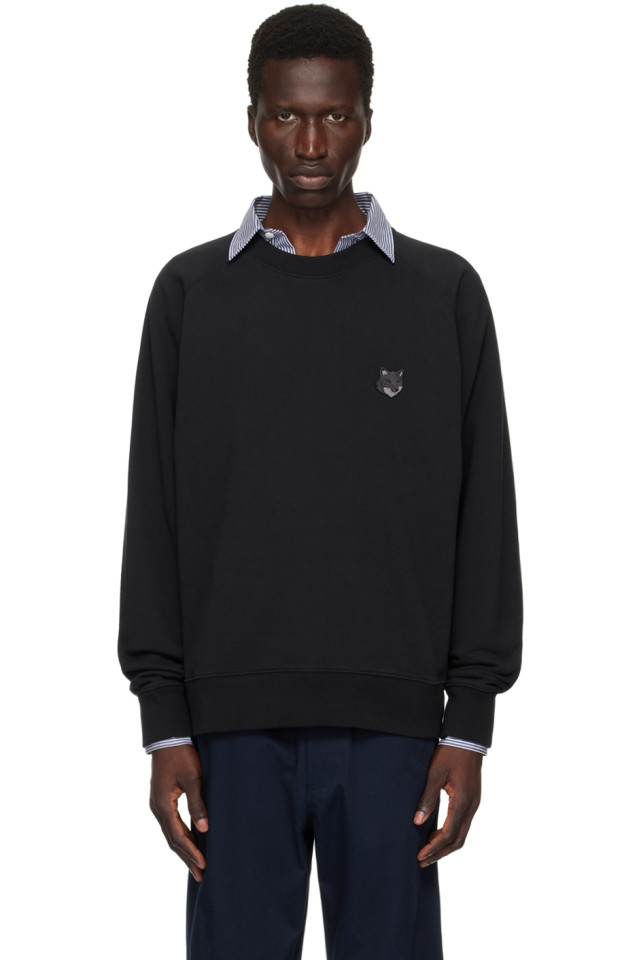 

Свитшот с лисьей головой Bold fox Maison Kitsuné, черный
