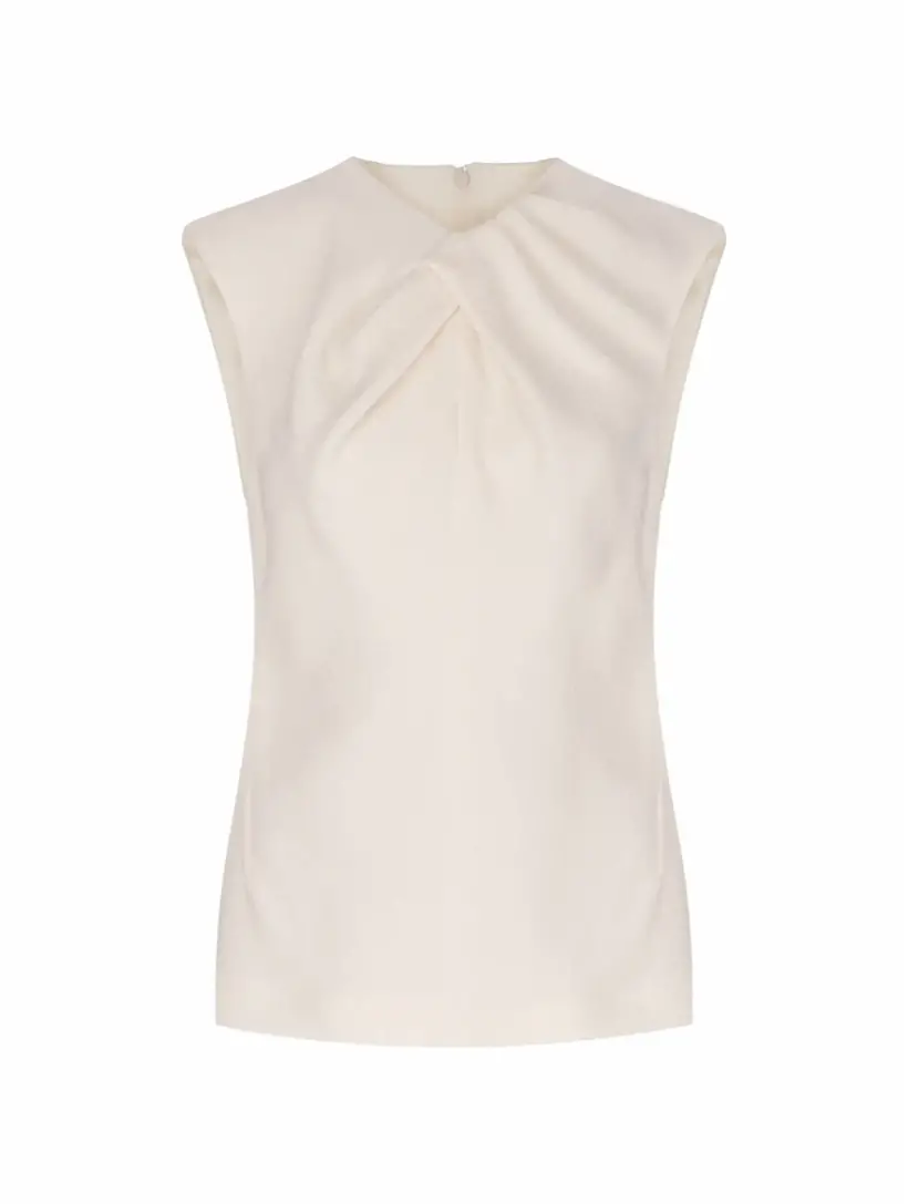

Драпированный топ из букле Jil Sander, белый