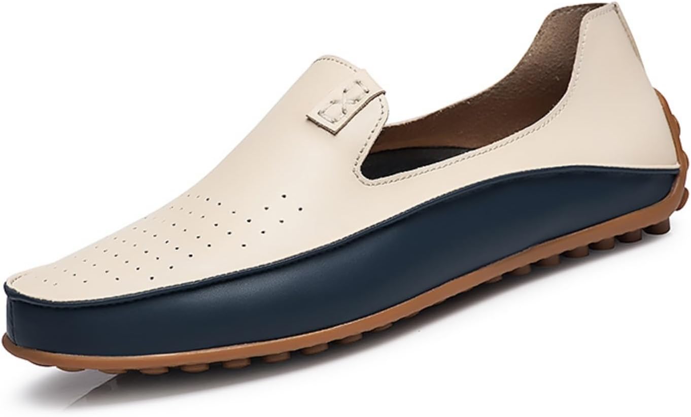 

Мужские лоферы Aokisx с пенни, повседневные и дышащие, легкие, на плоской подошве, без шнурков, подходят для ежедневного вождения, прогулок и офиса, бежевый