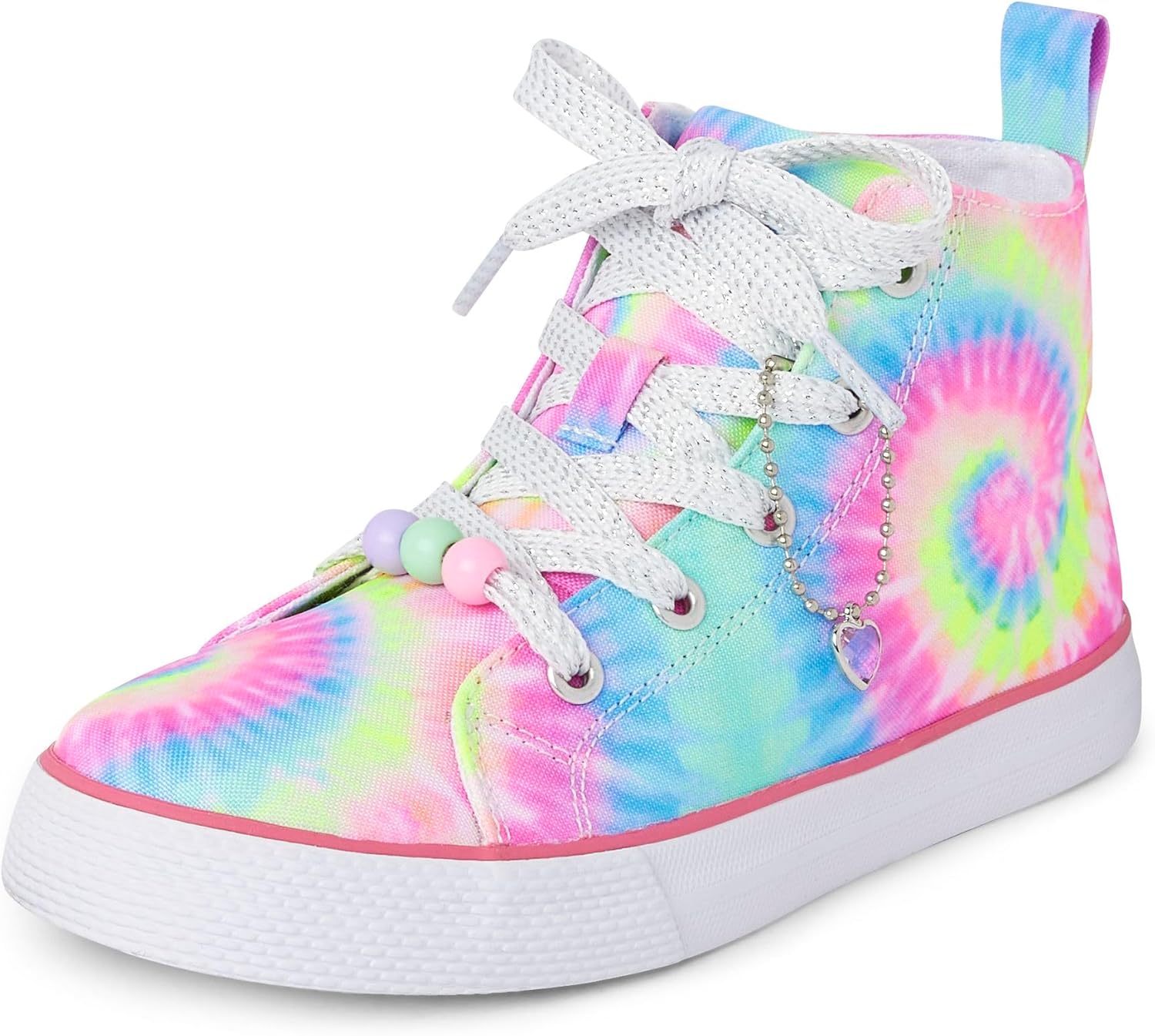 

Кеды с высокой шнуровкой для девочек The Children's Place, Tie Dye Swirl