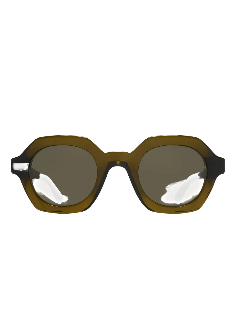 

Солнцезащитные очки в круглой оправе Mykita, зеленый