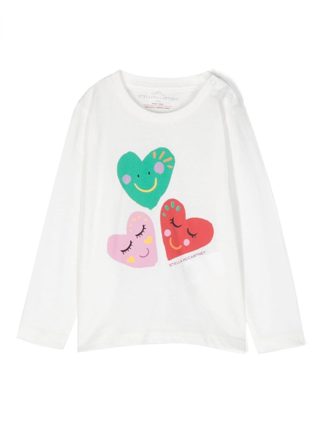 

Stella McCartney Kids футболка с длинными рукавами и принтом, белый
