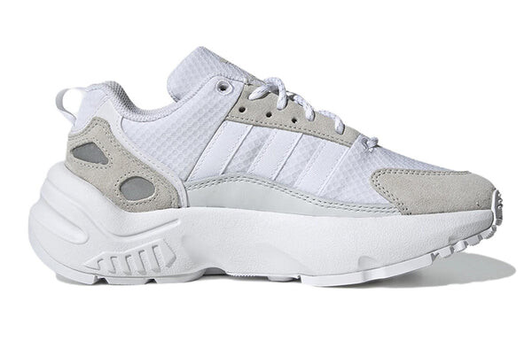 Кроссовки (GS) adidas originals Zx 22 Running 'White Grey', белый — фото 2