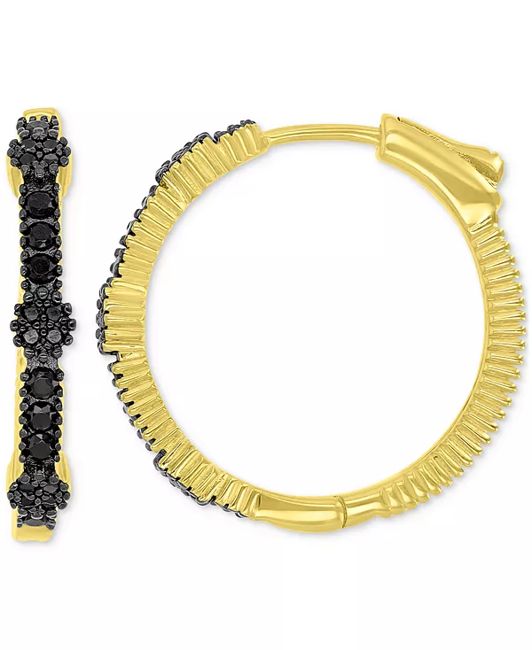 

Серьги с черной шпинелью (0,668 карата) из стерлингового серебра Macy'S, silver