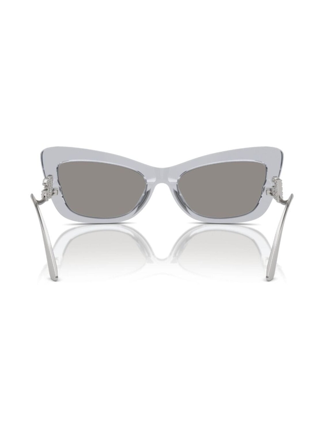 Dolce & Gabbana Eyewear солнцезащитные очки Crystal в оправе 'кошачий глаз', серебристый — фото 4