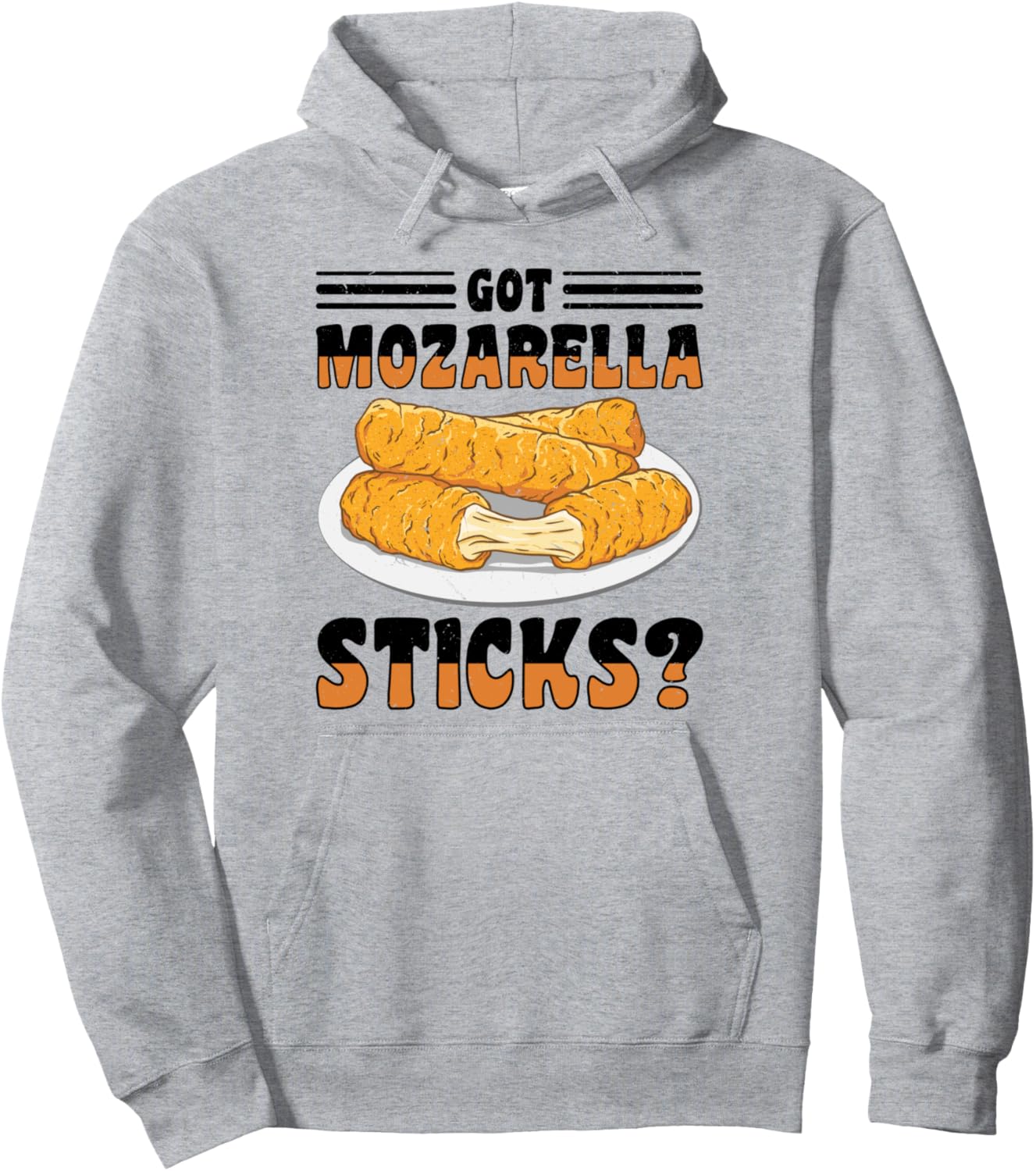 

Толстовка с изображением сырных палочек «Моцарелла» Mozzarella Sticks Lover Cheese Enthusiast, серый