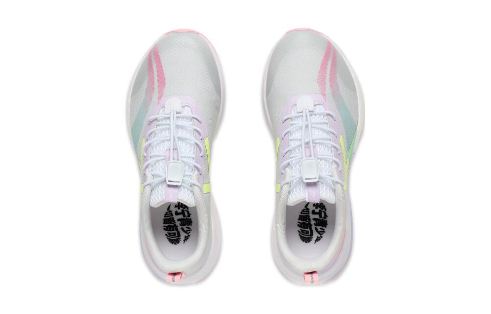 Супер легкие 20 детские кроссовки GS Low-top серые/фиолетовые Lining Young — фото 4