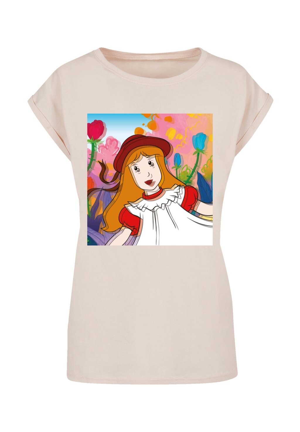 

Футболка с принтом ALICE IM WUNDERLAND F4NT4STIC, песочный