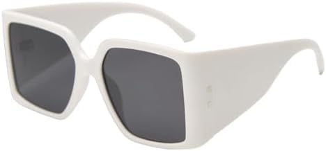 

Очки с плоской верхней частью 2027 года, большие, стильные, квадратные солнцезащитные очки для женщин, модные, знаменитые, с заклепками, винтажные MTZJH, Wpgj097 White