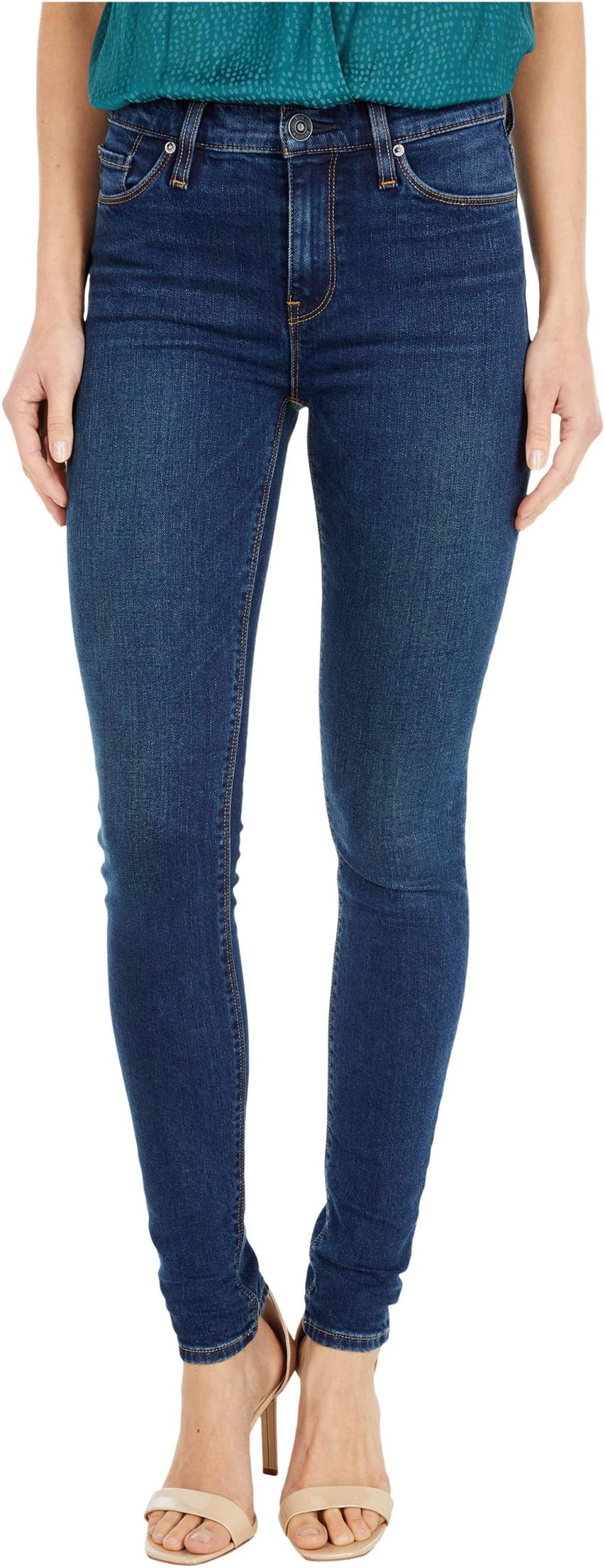 

Джинсы Hudson Jeans Nico Mid-Rise Super Skinny in Obscurity, цвет Obscurity