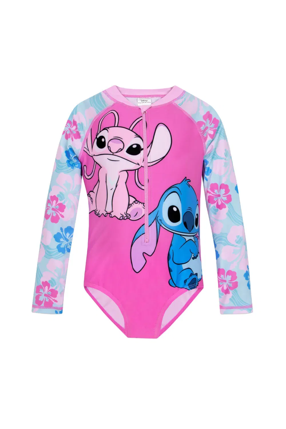 Купальник для девочек с принтом Stitch и Angel Disney, розовый
