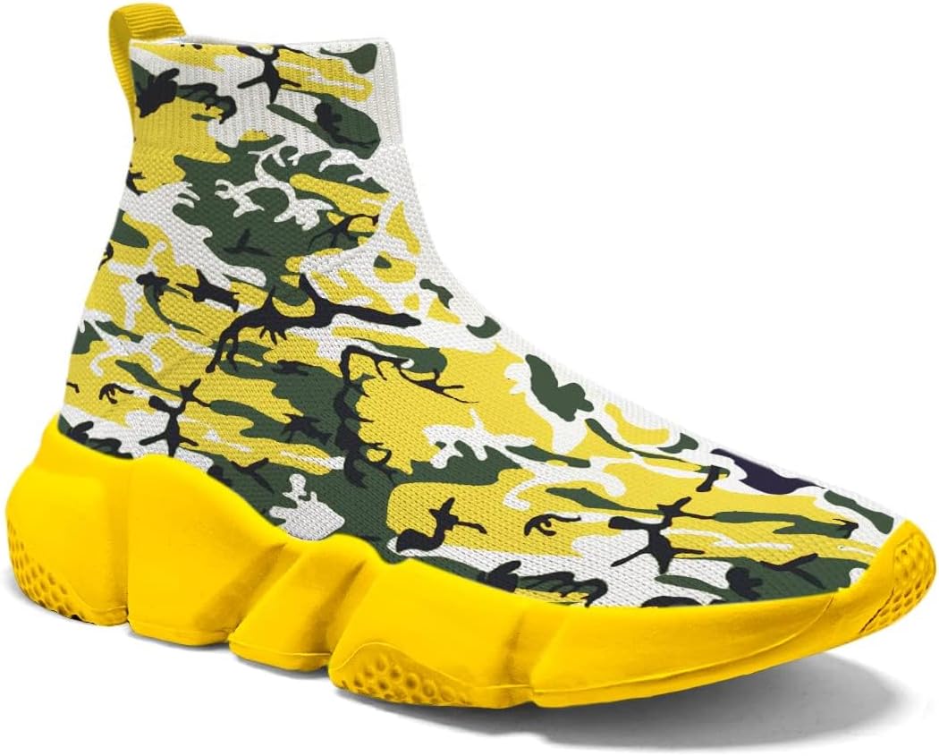 

Мужские камуфляжные кроссовки Hetios - легкие дышащие прогулочные кроссовки, носки-кроссовки, спортивные, для повседневной носки и бега, Camouflage-3