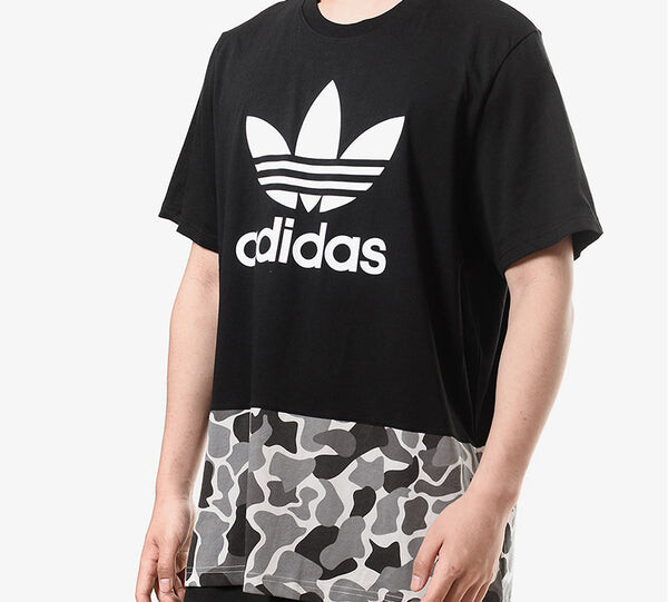 Футболка originals camouflage leopard print short sleeve black Adidas, черный — фото 4