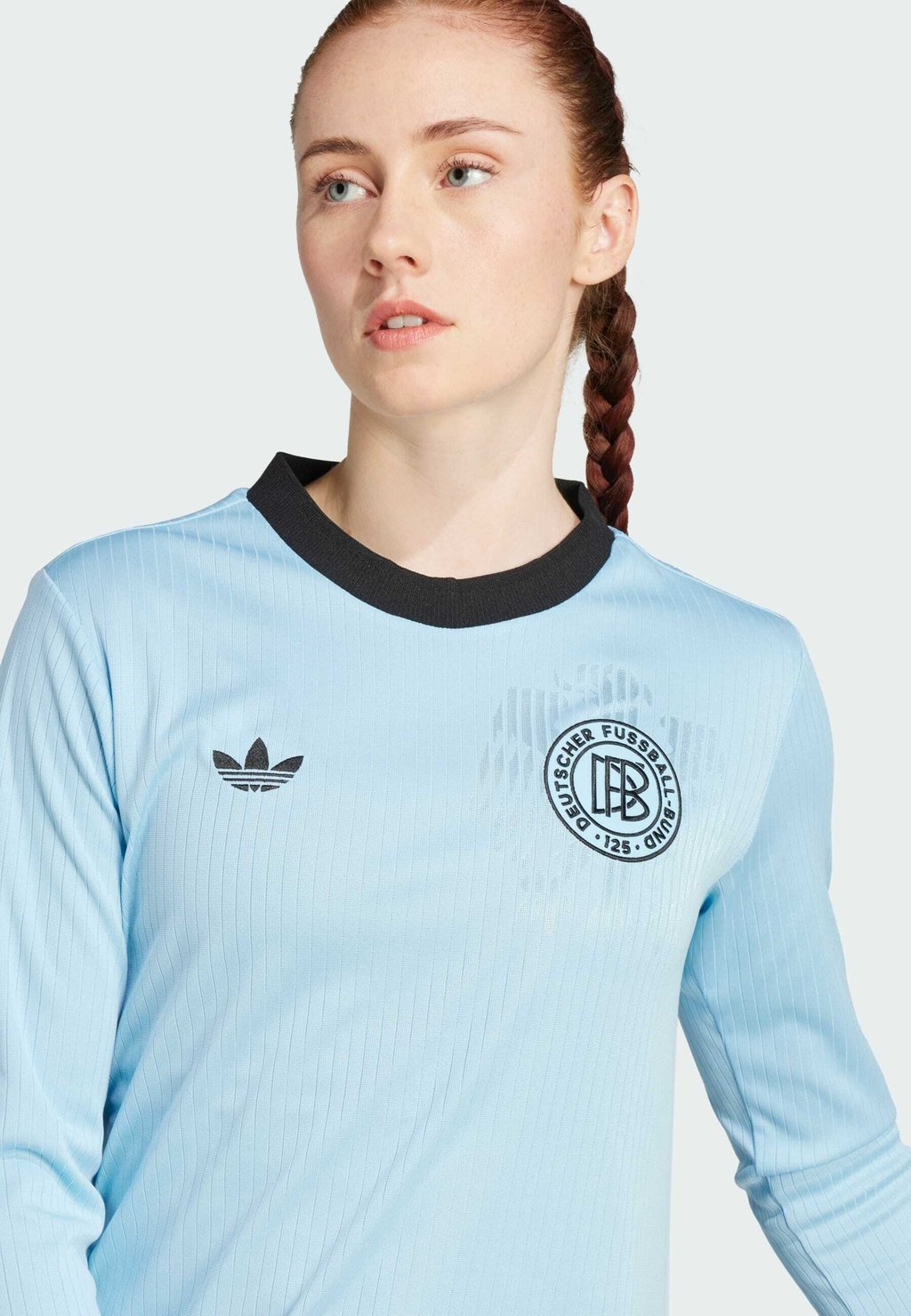 Форма национальной сборной DEUTSCHLAND DFB 125 ANNIVERSARY - Long sleeved top Adidas Originals, светло-голубой — фото 3