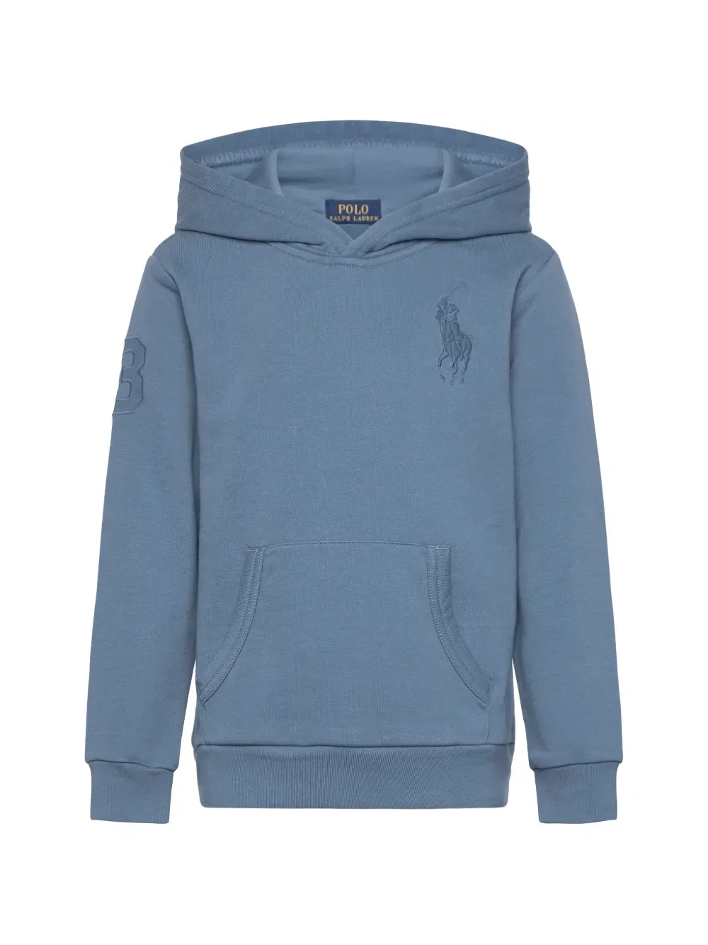 Худи с вышитым логотипом Polo Ralph Lauren Kids, синий