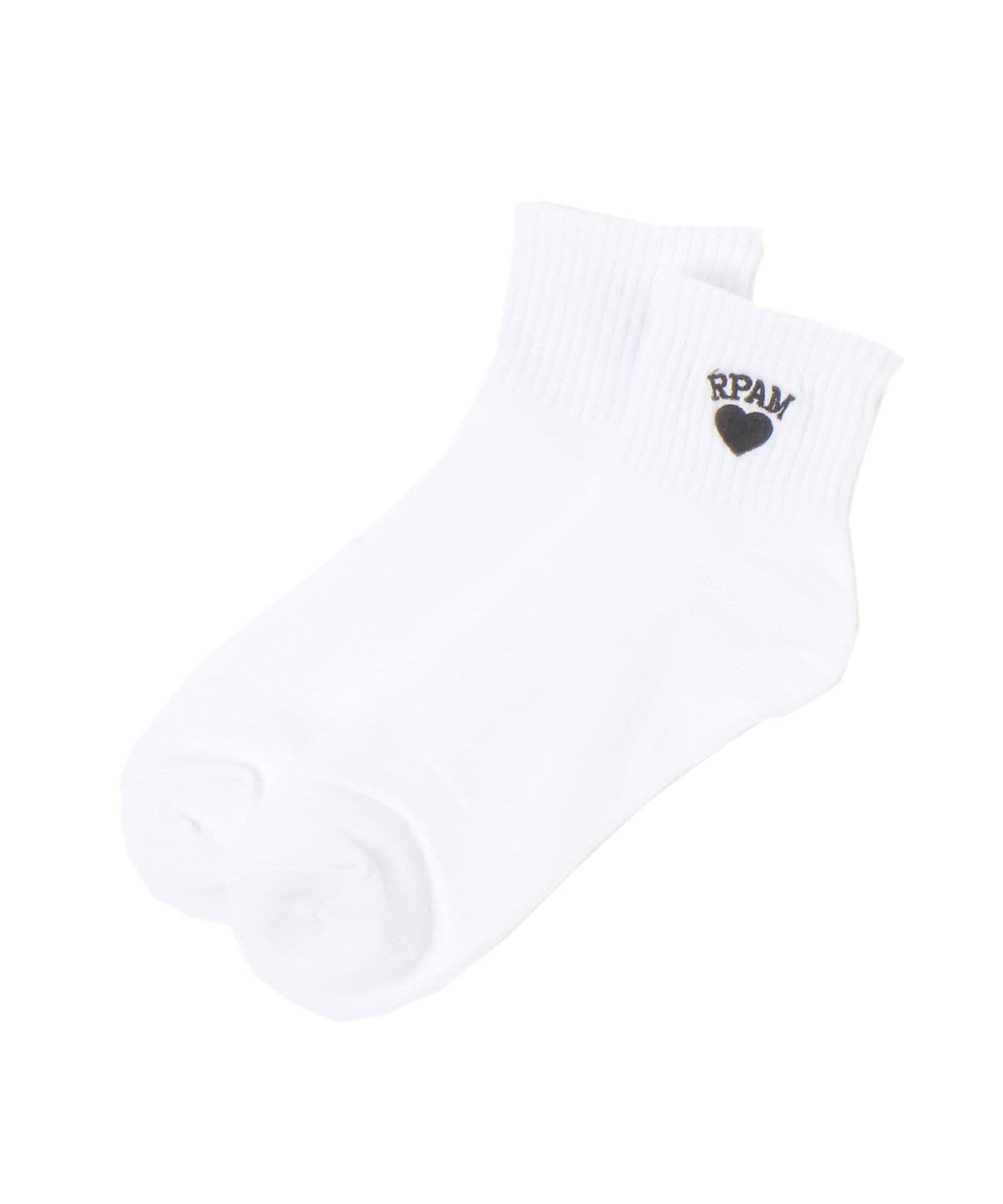 Носки с сердечком и одним очком Repipi armario, Sarashi x Black 01