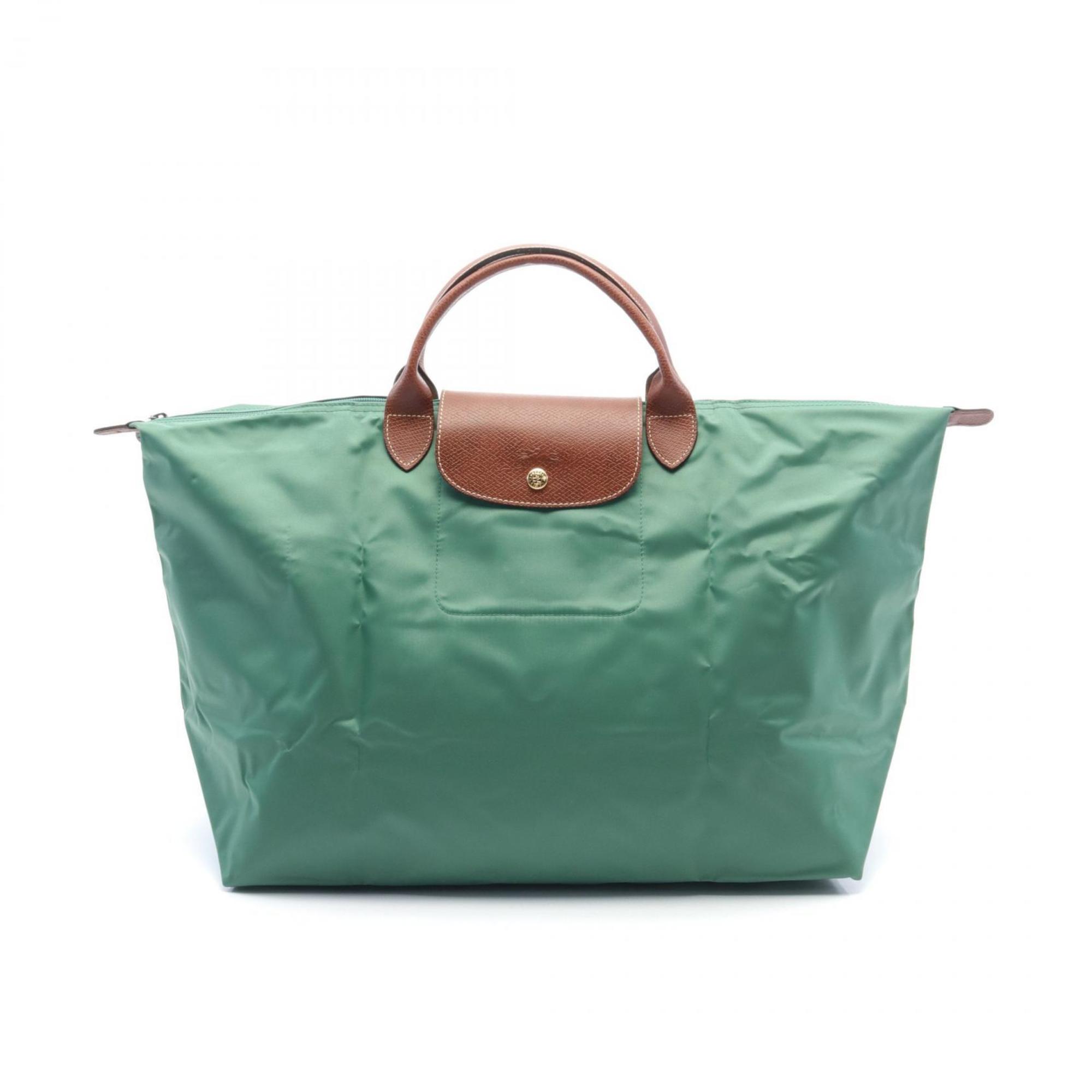 

Сумка-тоут Longchamp из нейлоновой кожи, коричневый/зеленый
