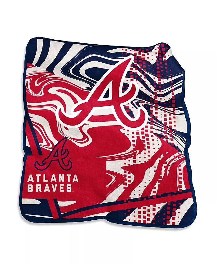 

Одеяло Atlanta Braves с эффектом вихря Raschel размером 50 x 60 дюймов Logo Brands, красный