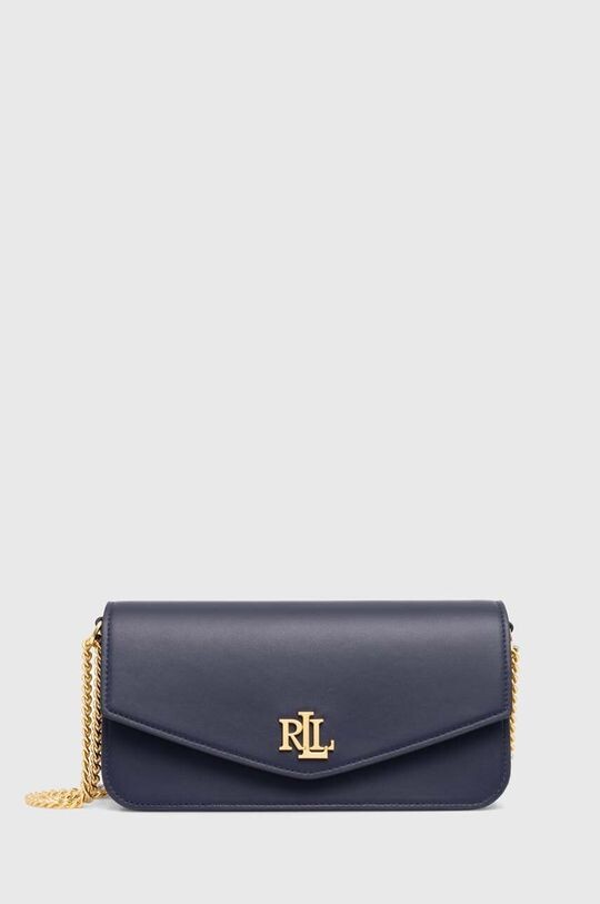 

Кожаная сумочка Lauren Ralph Lauren, темно-синий