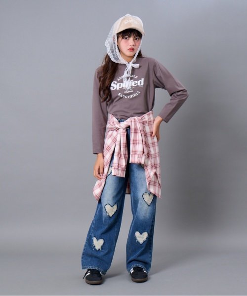 Футболка с длинными рукавами и логотипом By LOVEiT, Charcoal
