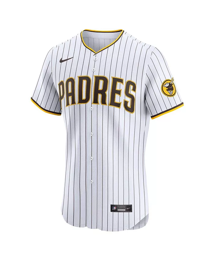 Мужская белая элитная домашняя футболка San Diego Padres Manny Machado Nike — фото 3