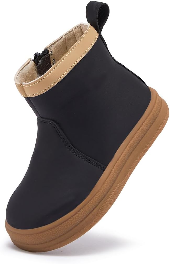 

BMCiTYBM Ботинки для малышей, мальчиков и девочек, первые ботиночки для хождения, на все сезоны, для детей 6, 9, 12, 15, 18, 24 месяцев, 31-Black