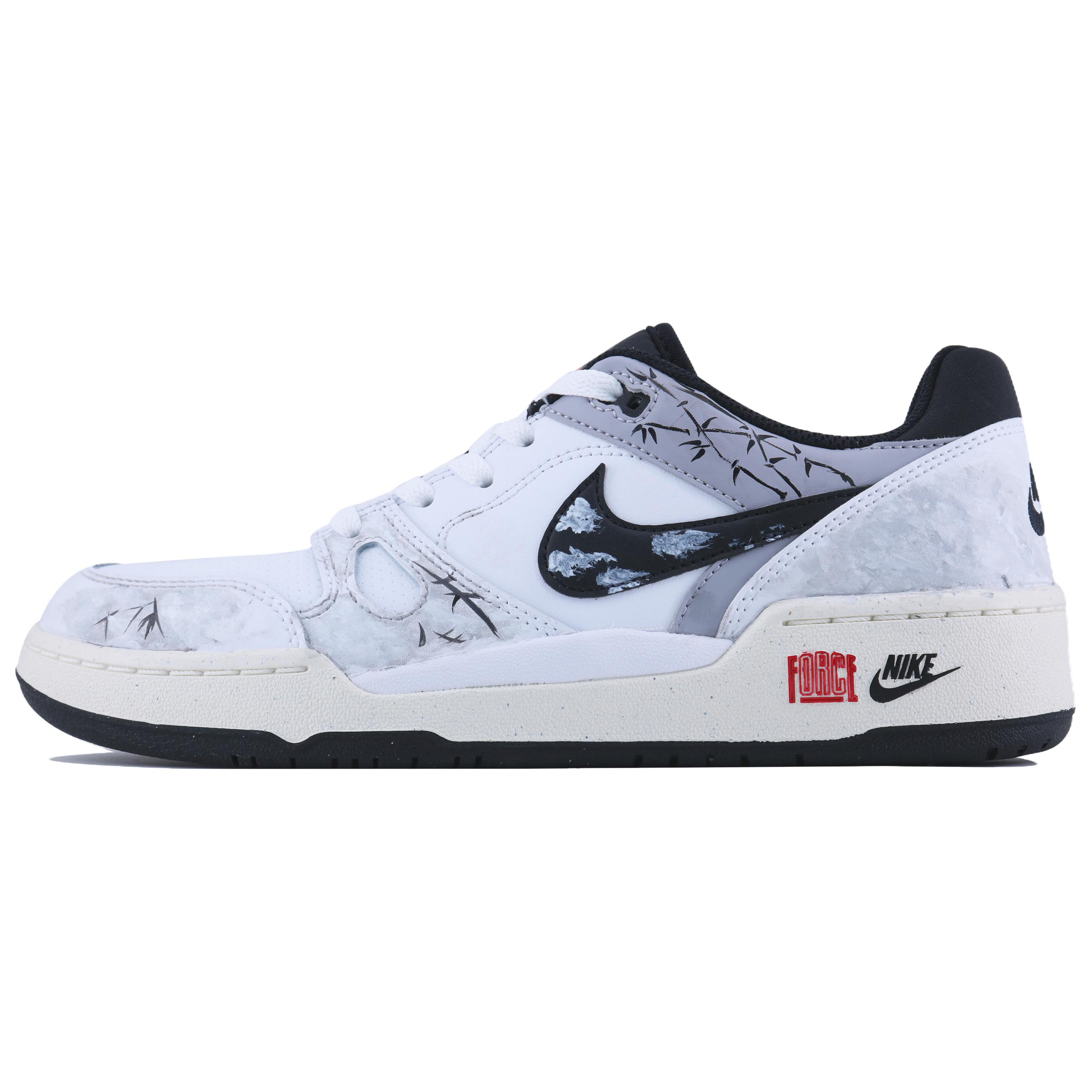 

Nike Кроссовки для скейтбординга мужские low top Full Force Low Bamboo Shadow Breeze Cushioning белый черный