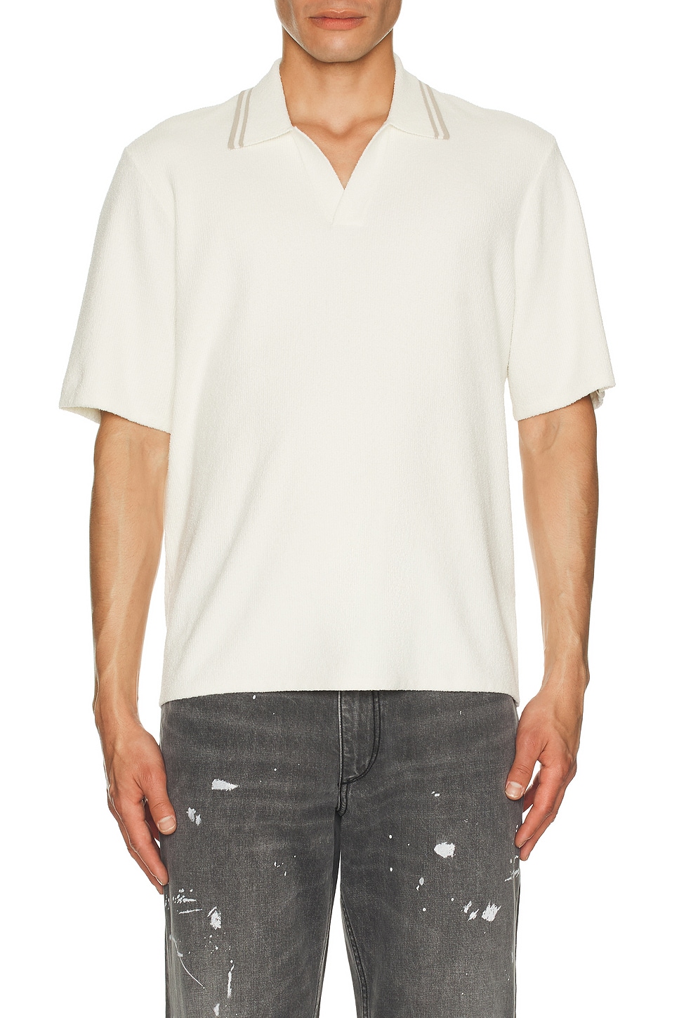 

Rib Johnny Поло Rag & Bone, Ivory