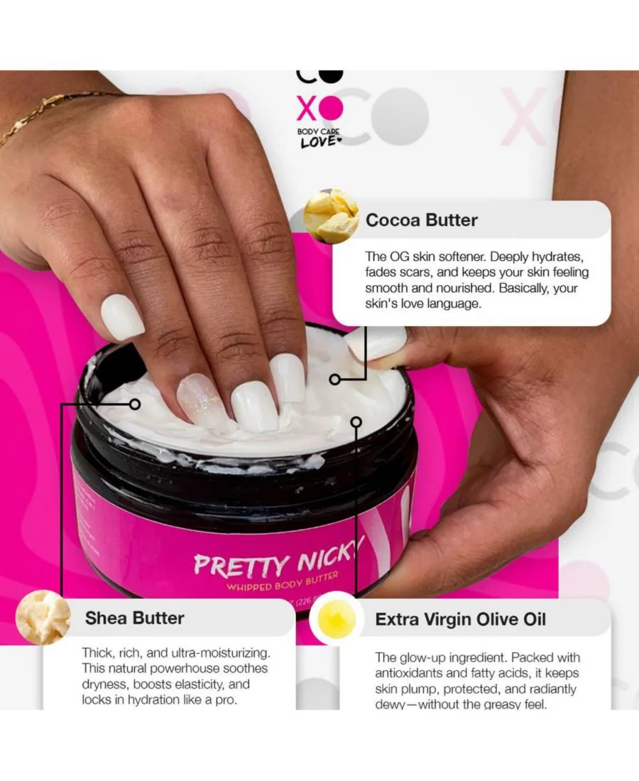 COCO XO Натуральное взбитое масло для тела Pretty Nicky, 8 унций — фото 2
