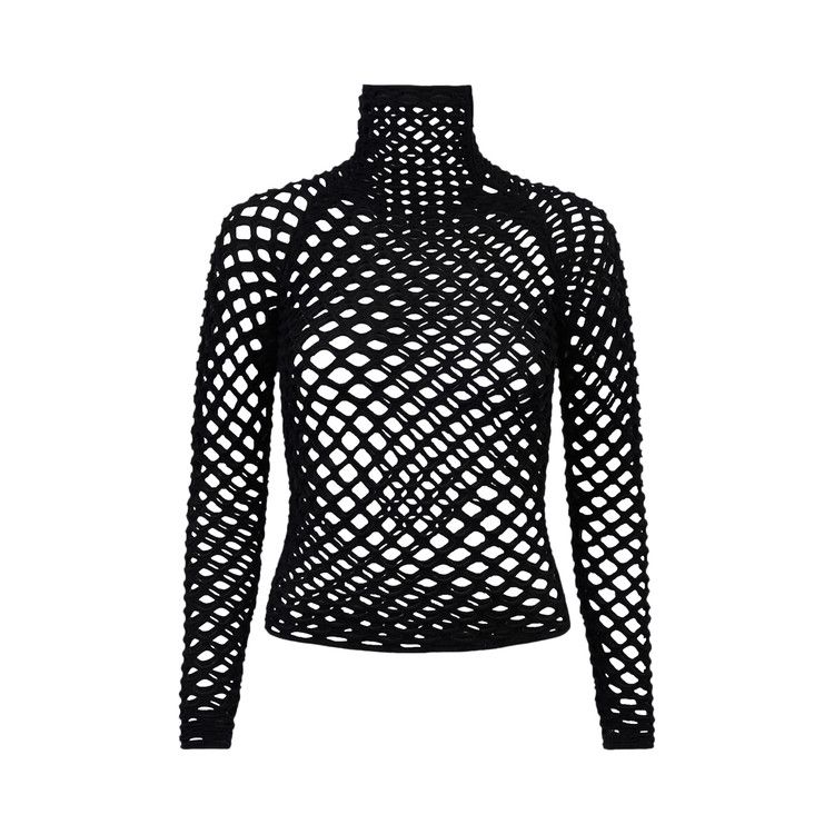 

Топ Alaïa Cage Highneck, Noir Alaia