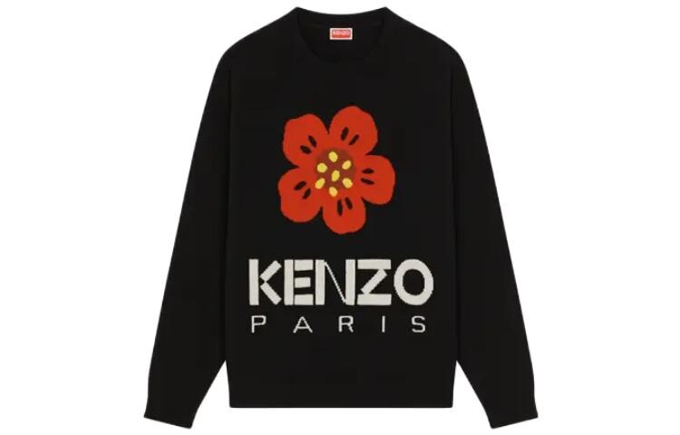 

Свитер мужской Kenzo Boke Flower Intarsia-Knit, черный