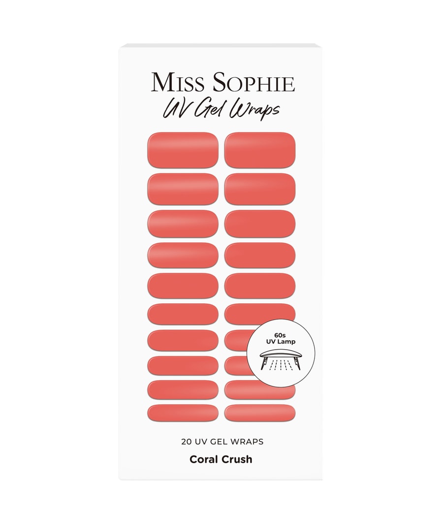 

Фольга для ногтей Miss Sophie UV Gel Wraps Coral Crush, Coral Crush, 20 шт.